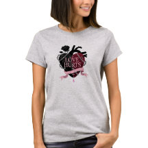 Gothic Anatomical Love Hurts Herz T-Shirt