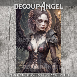Gothic Angel: Michelle - Decoupage - Seidenpapier