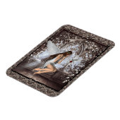 Gothic Angel und ihre Taube Magnet (Linke Seite)