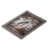 Gothic Angel und ihre Taube Notizblock (Linke Seite)