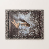 Gothic Angel und ihre Taube Puzzle (Horizontal)