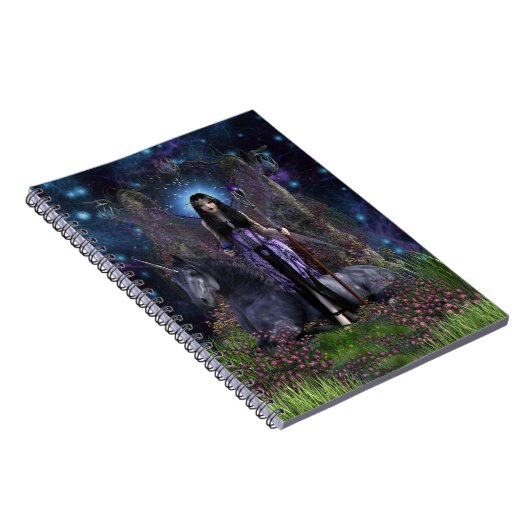 Gothic Angel & Unicorn Notizblock (Rechte Seite)