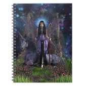 Gothic Angel & Unicorn Notizblock (Vorderseite)