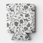 Gothic Animal Skull mit Blume Muster Dosenkühler (Rückseite)