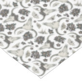 Gothic Animal Skull mit Blume Muster Tischdecke (Schrägansicht)