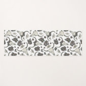 Gothic Animal Skull mit Blume Muster Yogamatte (Vorderseite (Horizontal))