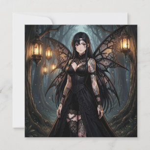 Gothic Anime Feen Mädchen Blanko