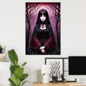 Gothic Anime Girl | AI Art Poster (Heimbüro)