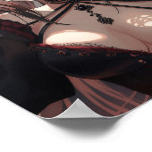 Gothic Anime Girl with Scarlet Eyes Poster (Ecke)