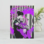 Gothic Anime Sweet 16 Einladung (Stehend Vorderseite)