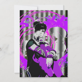 Gothic Anime Sweet 16 Einladung