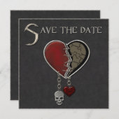 Gothic Ankündigung Datum freihalten - Einladung (Vorne/Hinten)