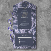 Gothic Antique Lila Damask Keine Hochzeit