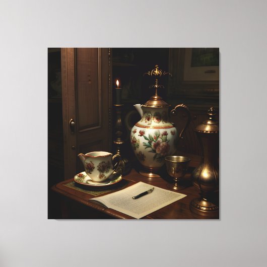 Gothic Antiques Szene Leinwanddruck (Vorderseite)