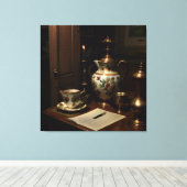 Gothic Antiques Szene Leinwanddruck (Insitu (Holzboden))