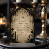Gothic Arch Candlelight Halloween Einladung