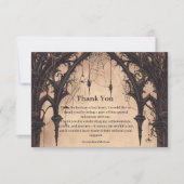 Gothic Arch Midnight Birthday Dankeskarte (Vorderseite)