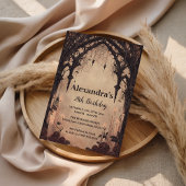 Gothic Arch Midnight Birthday Einladung