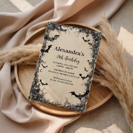 Gothic Arch Midnight Birthday Einladung