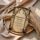 Gothic Arch Midnight Birthday Einladung