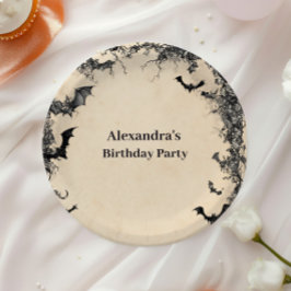 Gothic Arch Midnight Birthday Pappteller