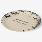 Gothic Arch Midnight Birthday Pappteller (Schrägansicht)