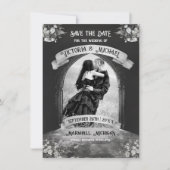 Gothic Arch Save the Date Hochzeit Einladung (Vorderseite)