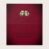 Gothic Arch Trellis and Skulls Wedding Vielen Dank (Innenseite Aufgefaltet)