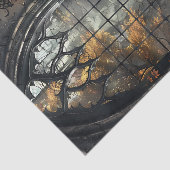 Gothic Arched Window by lamplight Decoupage Seidenpapier (Ausschnitt)