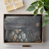 Gothic Arched Window by lamplight Decoupage Seidenpapier (Geschenk)