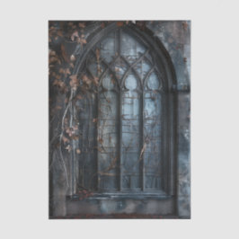 Gothic Arched Window trailing ivy Decoupage Seidenpapier