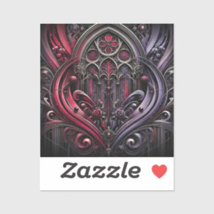 Gothic Arches Custom-Cut Vinyl Sticker