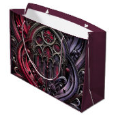 Gothic Arches Geschenktasche Große Geschenktüte (Rückseite Schrägansicht)