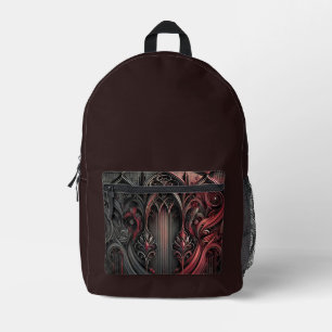 Gothic Art Black Backpack Bedruckter Rucksack