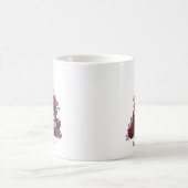 Gothic Art Black Cat Antique Bücher Crimson Rose Kaffeetasse (Mittel)