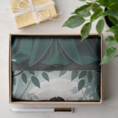 Gothic Art Deco Goddess in Forest Seidenpapier (Geschenk)