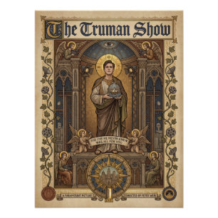 Gothic Art Der Truman Show Filmplakat Poster