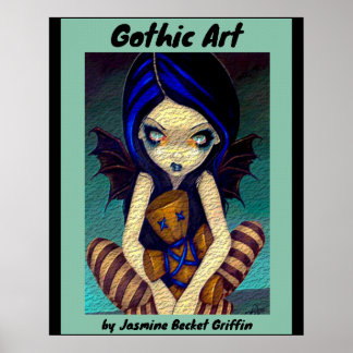 Gothic Art Fairy von Jasmine Becket Griffin Poster