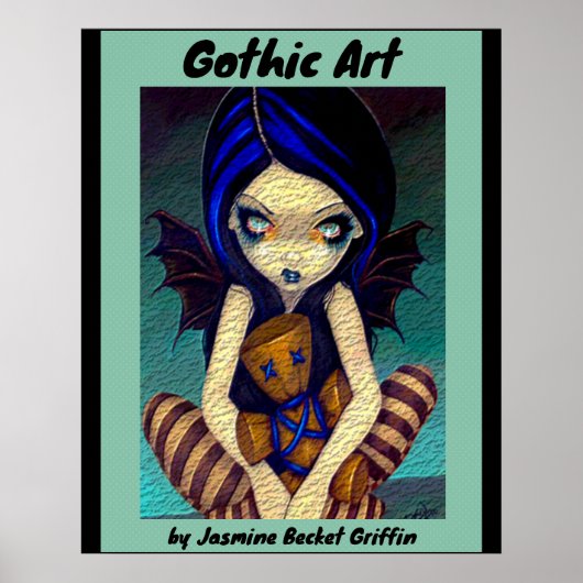 Gothic Art Fairy von Jasmine Becket Griffin Poster (Vorne)