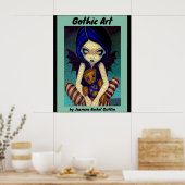 Gothic Art Fairy von Jasmine Becket Griffin Poster (Küche)