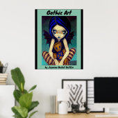 Gothic Art Fairy von Jasmine Becket Griffin Poster (Heimbüro)