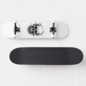 Gothic Art Skull Skeleton Design Skateboard (Horizontal)
