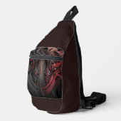 Gothic Art Sling Backpack Crossbody Bag (Rechte Ecke)