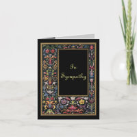 Gothic Art Small Sympathy Card