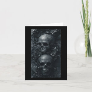 Gothic Ästhetik Grunge Totenkopf Kunst Botanisch K Karte