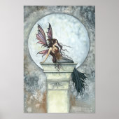 Gothic Autumn Fairy Moon Poster von Molly Harrison (Vorne)