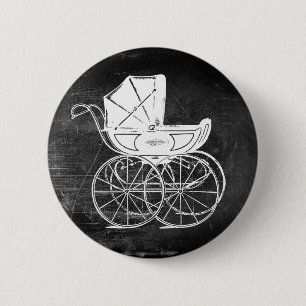 Gothic Baby Carriage Button