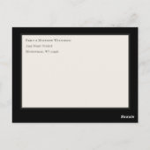 Gothic Baby Carriage Halloween Geburtsankündigung Postkarte (Rückseite)