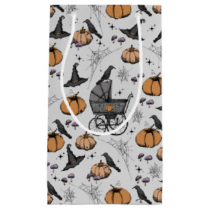 Gothic Baby Carriage Halloween Grau Kleine Geschenktüte