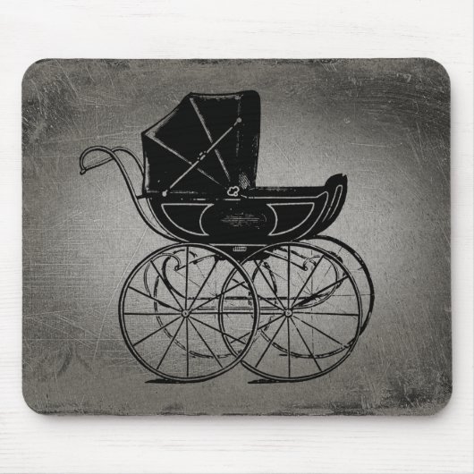 Gothic Baby Carriage Mousepad (Vorne)